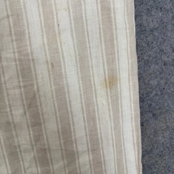 Reformation Wide Leg Striped Pants Womens 6 Cuffed High Rise Surplus Fabric USA‎ - Picture 11 of 16